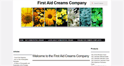 Desktop Screenshot of firstaidcreams.com