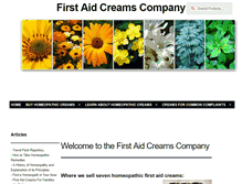 Tablet Screenshot of firstaidcreams.com